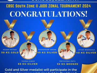 Congratulations to our students for winning medals in CBSE South Zone II Judo Zonal Tournament 2024